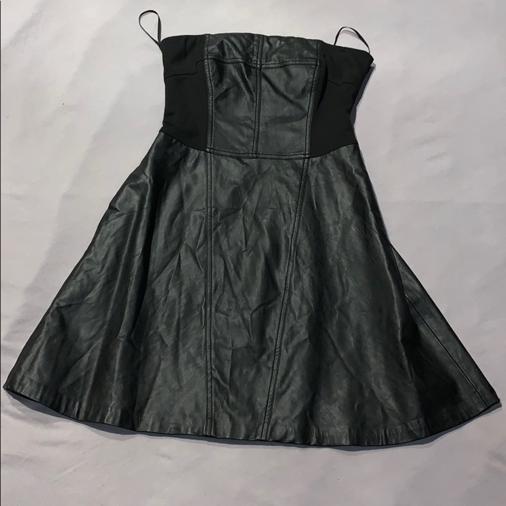 Rachel Roy Black leather tube Dress